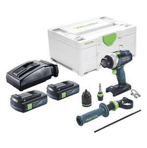 Festool TDC 18/4 I-Basic Akku Bohrschrauber 18 V 75 Nm Brushless + 2x Akku 3,0 Ah + Ladegerät + Systainer
