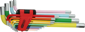 KS TOOLS Innensechskant-Winkelstiftschlüssel-Satz, extra lang, 14-tlg ( 151.4640 )