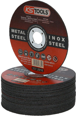 KS TOOLS Hochleistungs-Dünntrennscheibe, Ø 100mm, 1,6mm, 25 Stück ( 337.2010 )
