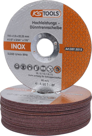 KS TOOLS Hochleistungs-Dünntrennscheibe, Ø 115mm, 1mm ( 337.2015 )