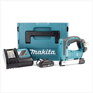 Makita DST 221 RY1J 18 V Li-Ion Akku Tacker im MAKPAC inkl. BL 1815 N Akku + Ladegerät