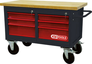 KS TOOLS Fahrbare Werkbank mit 6 Schubladen ( 865.0011 )