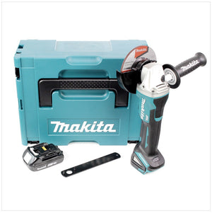 Makita DGA 505 Y1J Akku Winkelschleifer 18V 125mm Brushless + 1x Akku 1,5Ah + Makpac - ohne Ladegerät