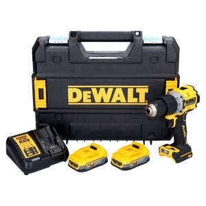 DeWalt DCD 805 E2T Akku Schlagbohrschrauber 18 V 90 Nm Brushless + 2x Akku 1,7 Ah + Ladegerät + TSTAK
