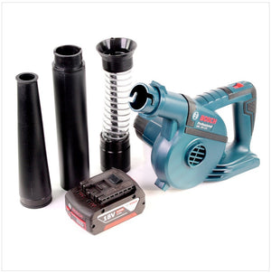 Bosch GBL 18 V-120 Akku Gebläse Laubbläser mit 1 x Bosch GBA 18 V 5,0 Ah Akku