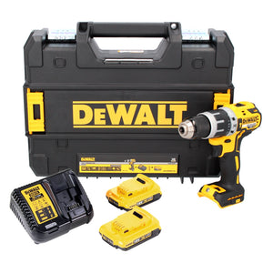 DeWalt DCD 796 D2T Akku Schlagbohrschrauber 18 V 70 Nm Brushless + 2x Akkus 2,0 Ah + Ladegerät + TSTAK