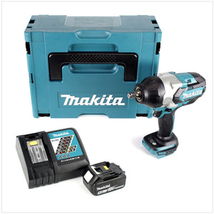 Makita DTW 1002 RT1J Akku Schlagschrauber 1/2“ 18V 1000Nm Brushless + 1x Akku 5,0Ah + Ladegerät + Makpac