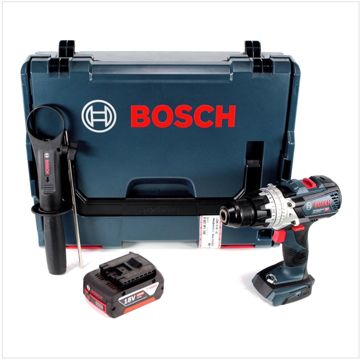 Bosch GSB 18V-85 C Akku Schlagbohrschrauber 18V 85Nm 1/2" Brushless + 1x Akku 5,0Ah + L-Boxx - ohne Ladegerät