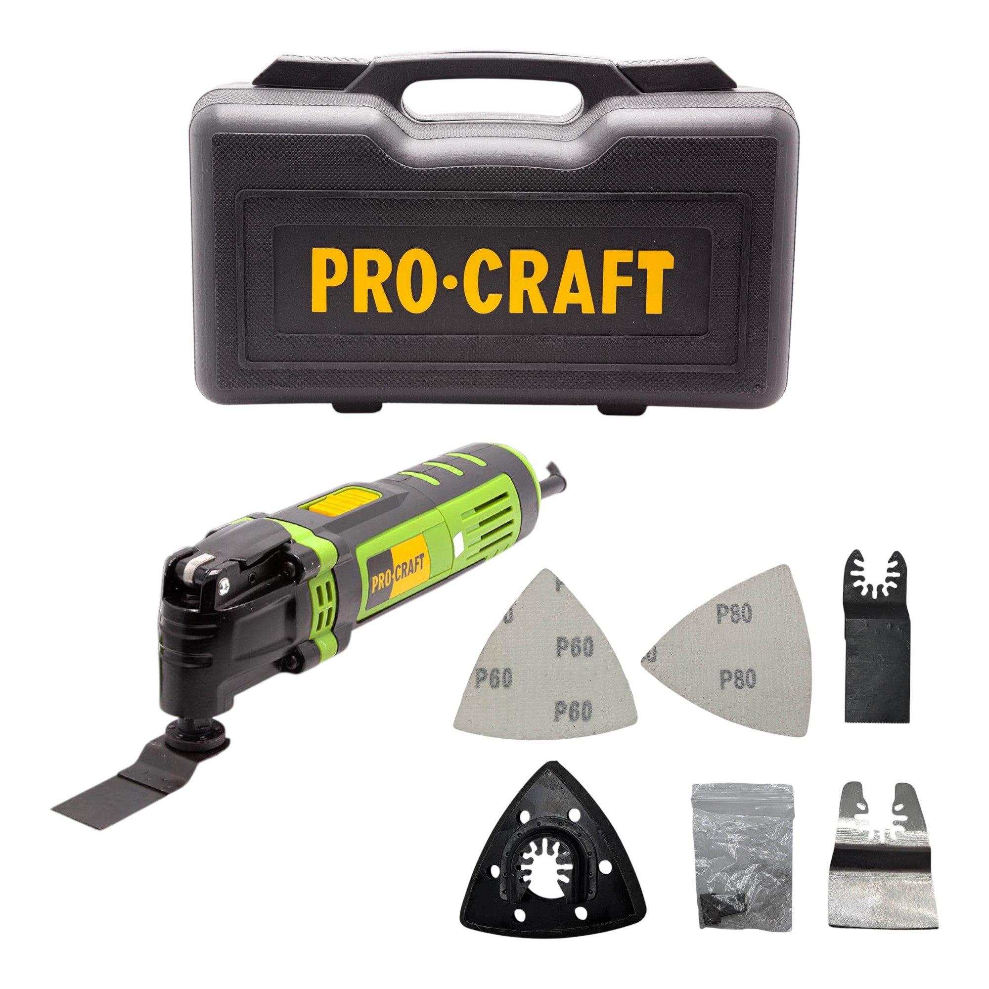 Procraft PMT650E Multifunktionswerkzeug 400 Watt + Koffer