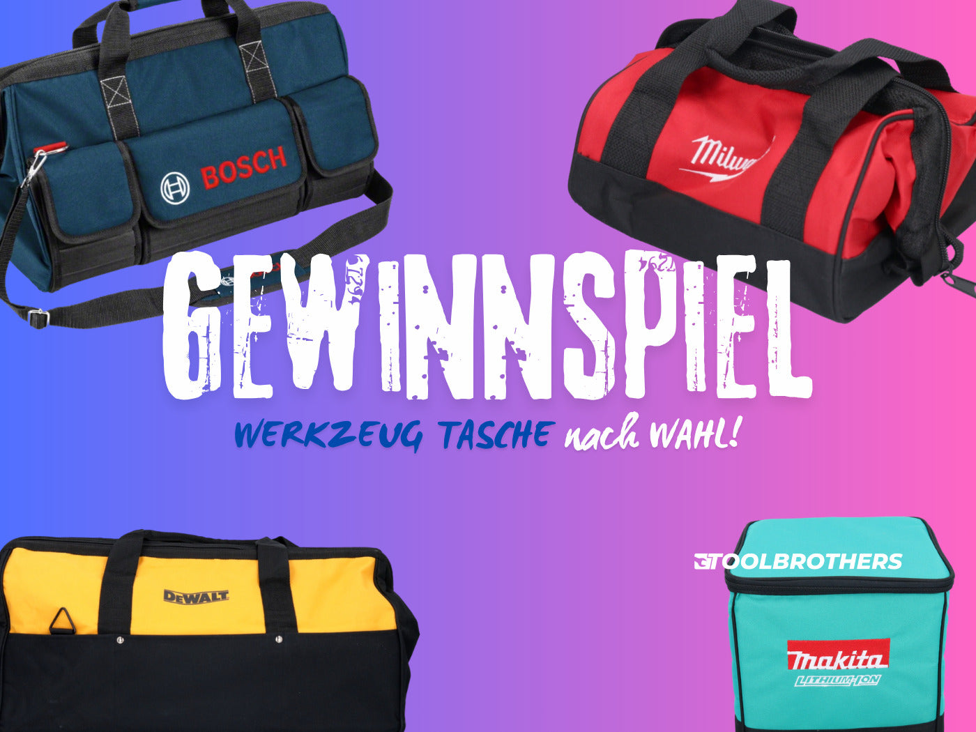 Gewinnspiel - BroDeal Werkzeug-Tasche nach Wahl!