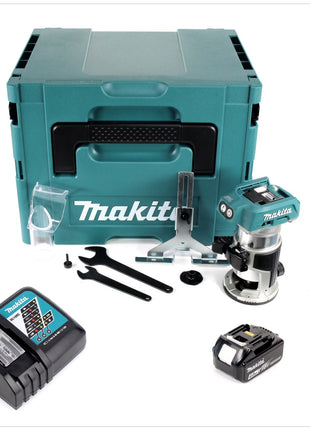 Makita DRT 50 RM1J Akku Multifunktionsfräse 18V Brushless + 1x Akku 4,0Ah + Ladegerät + Makpac - Toolbrothers