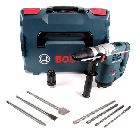 Bosch Professional GBH 4-32 DFR 900 W 4-stufiger Bohrhammer mit SDS Plus Aufnahme in L-Boxx mit Bohr- und Meißelzubehör - Toolbrothers