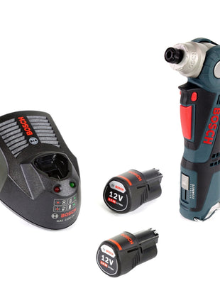 Bosch GWI 12V-5 Professional Akku Winkelschrauber L-Boxx ready + 2x GBA 12 V 3,0 Ah Akku + GAL 1230 CV Schnell Ladegerät - Toolbrothers