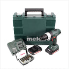 Metabo SB 18 Li 18 V Akku Schlagbohrschrauber + 2x 2,0 Ah Akku + Ladegerät + 32 tlg. Bitset - Toolbrothers