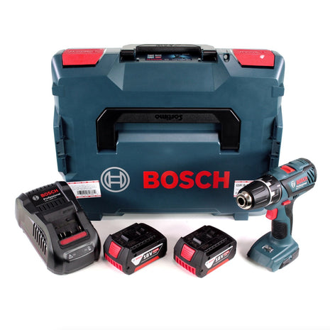 Bosch Professional GSR 18-2-Li Plus 18 V Akku Bohrschrauber in L-Boxx + 2x 6,0 Ah Akku + Schnellladegerät - Toolbrothers