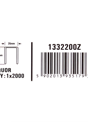 Bostitch Karton Klammern 22 mm Liquor 2000 Stk. für DSA-3522-E / DS-3522-E / MS-3522-E / T541402 ( 1332200Z ) - Toolbrothers