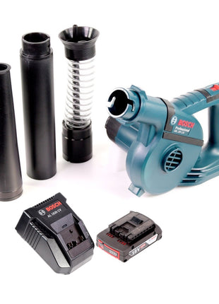 Bosch GBL 18 V-120 Akku Gebläse Laubbläser mit 1x Bosch GBA 18V 2,0 Ah Akku + AL 1820 CV Ladegerät - Toolbrothers