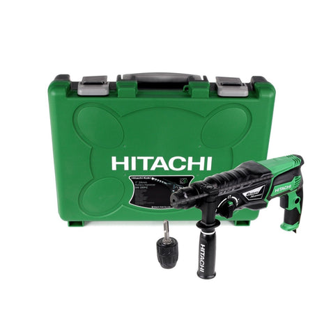 Hitachi DH 26 PC SDS Plus Bohrhammer Meißelhammer 830 W im Koffer + 13 mm Schnellspann Bohrfutter - Toolbrothers