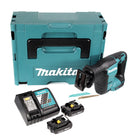 Makita DJR 188 RAJ Akku Reciprosäge Säbelsäge 18 V Brushless + 2x Akku 2,0 Ah + Ladegerät + Makpac - Toolbrothers