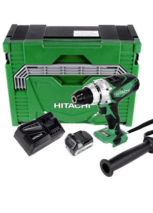 Hitachi DS 18 DSDL 18 V Akku Bohrschrauber im Koffer + 1x Hitachi BSL 1850 18 V 5,0 Ah / 5000 mAh Li-Ion Akku + Hitachi UC 18YFSL Akku Ladegerät - Toolbrothers