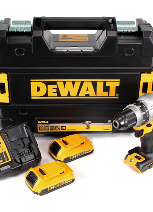 DeWalt DCD 991 D2 Akku-Dreigang-Bohrschrauber 18V 95Nm Brushless + 2x Akku 2,0Ah + Schnellladegerät + TSTAK - Toolbrothers