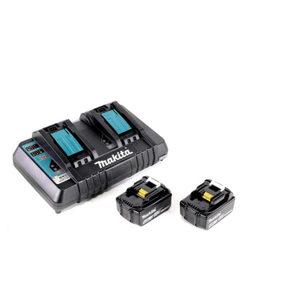 Makita DUR 365 LPM2 Akku Motorsense 36V ( 2x18V) 300mm Brushless + 2x Akku 4,0Ah + Doppelladegerät - Toolbrothers