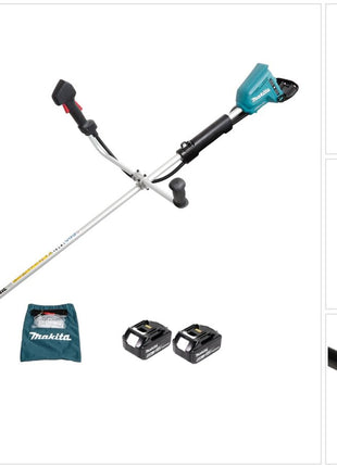 Makita DUR 365 LG2 Akku Motorsense 36V ( 2x18V) 300mm Brushless + 2x Akku 6,0Ah - ohne Ladegerät - Toolbrothers