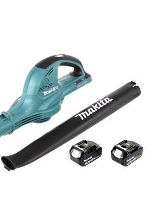 Makita DUB 361 M 2x 18 V / 36 V Akku Laubbläser Gebläse + 2x Makita BL 1840 B 4 Ah / 4000 mAh Akku - Toolbrothers