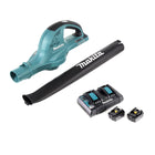 Makita DUB 361 PM 2x 18 V / 36 V Akku Laubbläser Gebläse + 2x Makita BL 1840 B 4 Ah / 4000 mAh Akku + Makita DC 18 RD 2-fach Ladegerät - Toolbrothers