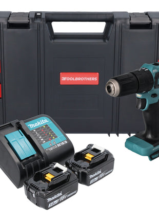 Makita DHP 483 SFJ-R Akku Schlagbohrschrauber 18V 40Nm + 2x Akku 3,0 Ah + Ladegerät + RHINO