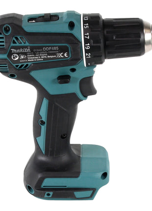 Makita DDF 485 SFJ-R taladro atornillador inalámbrico 18 V 50 Nm sin escobillas + 2x baterías 3,0 Ah + cargador + RHINO