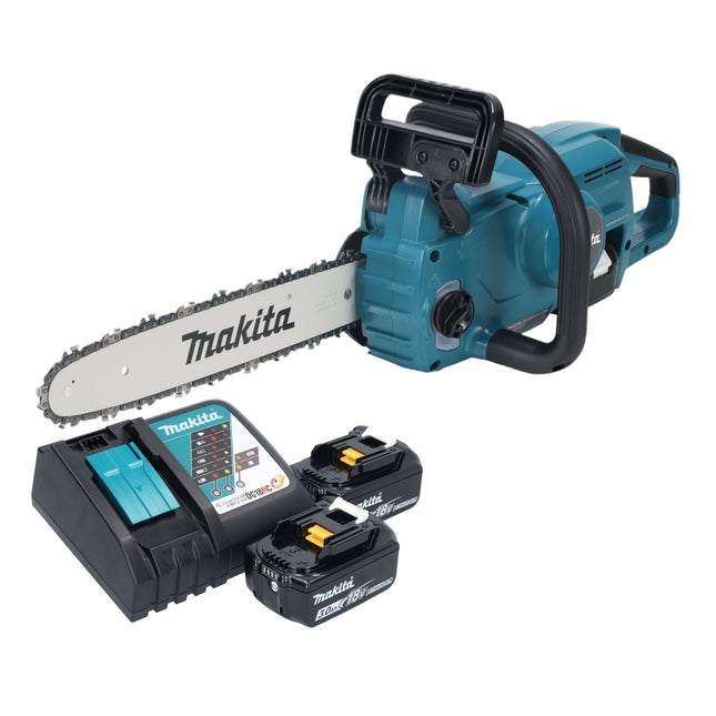 Makita DUC 357 RF2X3 cordless chainsaw 18 V 35 cm brushless + 2x battery 3.0 Ah + charger