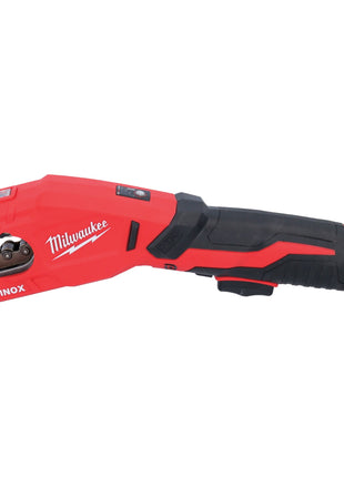 Milwaukee M12 PCSS-201C cortatubos de acero inoxidable a batería 12 V 12 - 28 mm + 1x batería 2,0 Ah + estuche - sin cargador