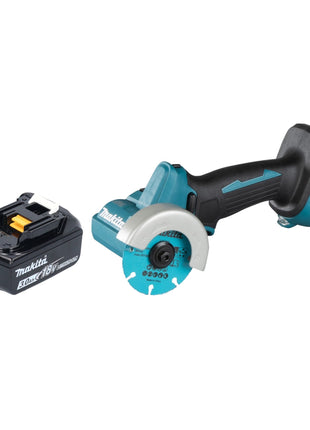 Makita DMC 300 F1 Meuleuse d'angle sans fil 18 V 76 mm Brushless + 1x batterie 3,0 Ah - sans chargeur