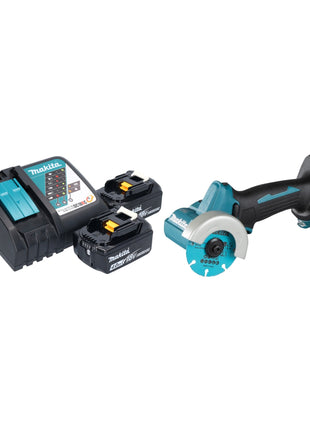 Makita DMC 300 RM akumulatorowa szlifierka kątowa 18 V 76 mm bezszczotkowa + 2x akumulator 4,0 Ah + ładowarka