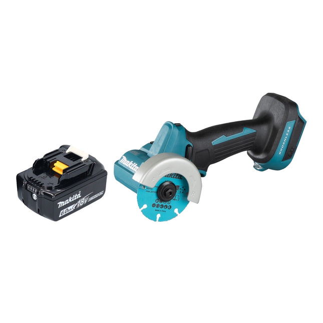 Amoladora angular sin cable Makita DMC 300 G1 18 V 76 mm sin escobillas + 1x batería recargable 6,0 Ah - sin cargador