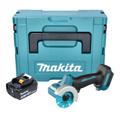 Makita DMC 300 F1J akumulatorowa szlifierka kątowa 18 V 76 mm bezszczotkowa + 1x akumulator 3,0 Ah + Makpac - bez ładowarki