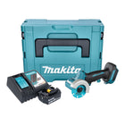 Makita DMC 300 RM1J cordless angle grinder 18 V 76 mm brushless + 1x battery 4.0 Ah + charger + Makpac
