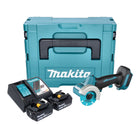 Makita DMC 300 RTJ Akku Winkelschleifer 18 V 76 mm Brushless + 2x Akku 5,0 Ah + Ladegerät + Makpac