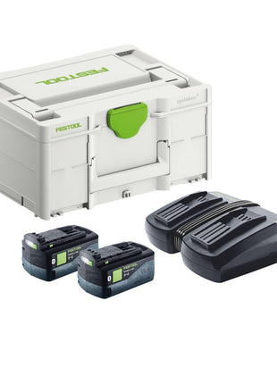 Festool Energie-Set SYS 18V 2x5,0/TCL 6 DUO ( 577707 ) 2x Akku 5,0 Ah + TCL 6 DUO Ladegerät + Systainer