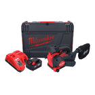 Milwaukee M18 FBTS75-501X akumulatorowa szlifierka taśmowa 18 V 75 x 457 mm bezszczotkowa + 1x akumulator 5,0 Ah + ładowarka + pudełko HD