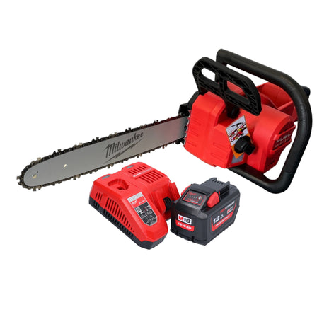 Motosierra a batería Milwaukee M18 FCHS-121 18 V 40 cm sin escobillas (4933464223) + 1x batería 12,0 Ah + cargador