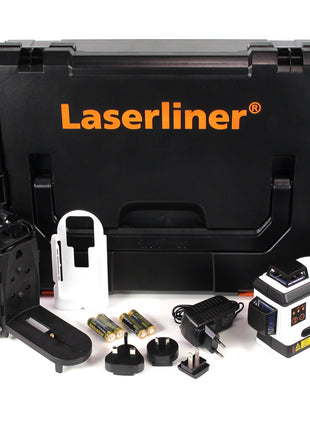 Laserliner PowerPlane-Laser 3D Plus GEN2 360° roter Kreuzlinienlaser in Sortimo Systemkoffer mit Einlagen ( 036.302L ) - Toolbrothers