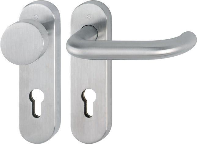 HOPPE short escutcheon set Paris E58/353KH/138 stainless steel F69 ( 3000203107 )