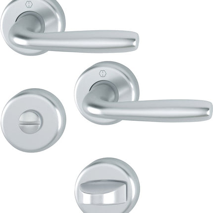 HOPPE Garniture à rosette Maribor 1766 / 17KV/17KVS aluminium F1 ( 3000203146 )