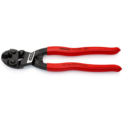 KNIPEX compact bolt cutters CoBolt(R) length 200 mm plastic coating ( 4000810152 )