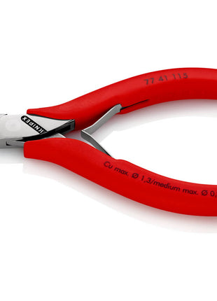 KNIPEX cortador lateral electrónico longitud 115 mm forma 2 (4000810487)