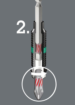 Broca WERA 855/1 BTH 1/4″ PZD 3 longitud 25 mm (4000829562)