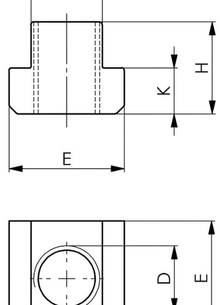 AMF T-Nutenstein (DIN 508) Werksnorm T-Nut 24 mm M20 ( 4000833211 )