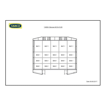 RAACO assortment case boxxser W421xD361xH78mm ( 4000871554 )